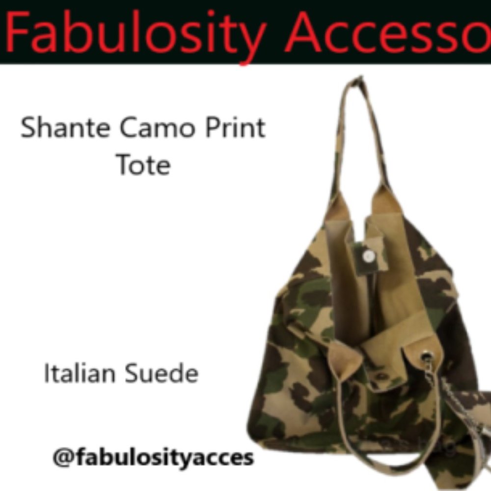 Camo Bag Italian Suede